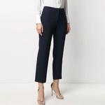 Кроп брюки Cigarette Alexander McQueen, черный - фото 5