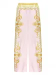 Брюки с принтом "барокко" Versace, розовый - фото