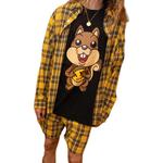 Рубашка Scribble Ls Button Up Drew House, желтый - фото 5