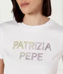 Футболка Regular fit Patrizia Pepe, белый - фото 4