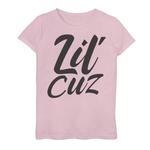 Футболка с рисунком Lil Cuz для девочек 7–16 лет с большим названием Licensed Character - фото