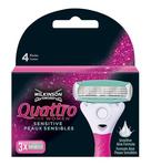 Кассеты для бритвы, 3 шт. Wilkinson Sword, Quattro - фото