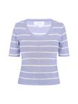 Свитер usha BLUE LABEL, цвет light blue offwhite - фото