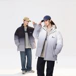 Пуховик Unisex CSKS, черный с капюшоном, имитация двух частей - фото 11