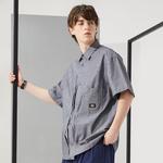 Футболка унисекс из шамбрея серого цвета Dickies - фото 6