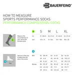 Спортивные носки Bauerfeind "Run Performance Compression Socks" с компрессией, черный - фото 2