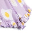 Wauw Capow By Bangbang Augusta egg-print shorts, фиолетовый - фото 3