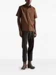 Рубашка с накладными карманами Prada, коричневый - фото 2