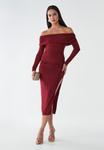 Платье BWLDR PIEDRA MIDI, Burgundy/Red - фото 5