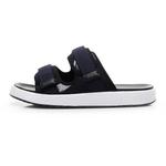 Сланцы унисекс сине-белые, серо-белые Golofi, 5012 черные с черной подошвой - фото