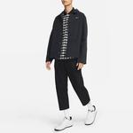 Куртка Men's Nike Solid Color Logo Lapel Casual Long Sleeves Autumn Black Jacket, черный - фото 3