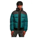Куртка Urban Classics Aop Retro puffer, зеленый - фото