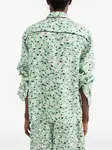 Рубашка с принтом JIL SANDER, зеленый - фото 4