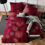 Постельное белье бордо 1x 135x200 см + 1x 80x80 см Erwin Müller - фото 4