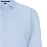 Длинная рубашка с асимметричным низом HUGO BOSS, синий - фото 10