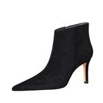 QITUMAUL Ботильоны женские 8 см, черные - фото