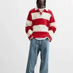 Футболка поло мужская красная ZARA - фото 4