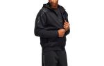 Куртка adidas Solid Color Knit Hooded Jacket Black, черный - фото 3