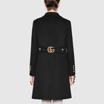Пальто женское черное Gucci - фото 3