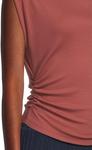 Топ Michael Stars Amara Mock Neck Power Shoulder Top, Muse - фото 4