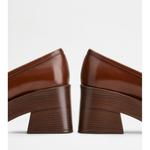 Кожаные лоферы на платформе TOD's, коричневый - фото 5