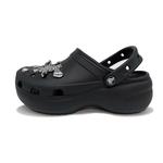Crocs Классические женские черные сабо на платформе - фото