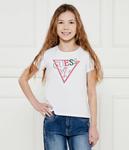 Футболка детская Guess Regular Fit с логотипом, белый - фото