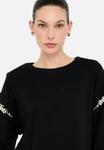 Топ LIU JO Long sleeved top, Black - фото 4