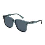 Солнечные очки квадратные унисекс черные EYECROXX, C3: винтажная прозрачная зеленая оправа с винтажными серыми линзами - фото