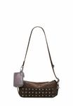 Сумка кросс-боди Desigual SMALL STUDDED PATCH BAGUETTE, Brown - фото 2
