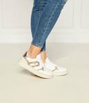 Кроссовки кожаные Furla, белый / золотой - фото 2