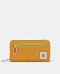 Кошелек на молнии Caminatta, горчичный - фото