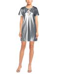 Мини-платье Messagerie, серебряный - фото 2
