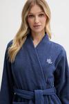 Хлопковый халат Lauren Ralph Lauren, синий - фото 4