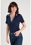 Поло Cache Cache Polo shirt, Bleu Marine/Blue-Black Denim - фото