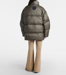 Пуховик с логотипом Acne Studios, Dark Green - фото 3