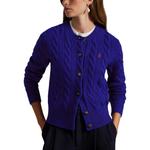 Кардиган с вышитым логотипом Polo Ralph Lauren, синий - фото 5