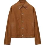 PRADA Молескиновая куртка-блузон, Brown - фото