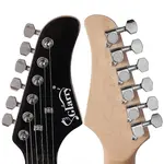 Совершенно новая электрогитара Glarry GST-E с грифом из палисандра, черная - фото 12