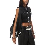 Футболка-майка женская черная Alexander Wang FW24 - фото 5