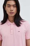 Хлопковое поло Tommy Jeans, розовый - фото 4