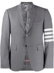 Thom Browne однобортный пиджак, серый - фото