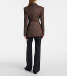 Шерстяной блейзер Magda Butrym, коричневый - фото 3