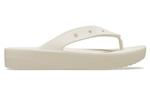 Шлепанцы Crocs Classic Platform Flip Beige Women's - фото 2