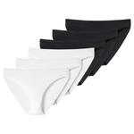 Трусики uncover by SCHIESSER, черный/белый - фото