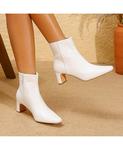 Женские минималистичные ботильоны BERNESS, White - фото 2