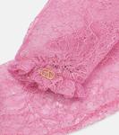 Перчатки с кружевом VLogo Valentino, Prism Pink/Oro - фото 2