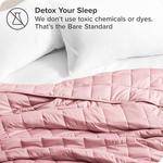 Одеяло Bare Home весом 25 фунтов, цвет Minky Grey - фото 4