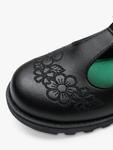 Детские школьные ботинки Kat Vegan Riptape Flower ToeZone, Black - фото 5