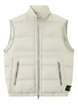 Стеганый жилет на молнии Stone Island, белый - фото